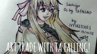 Ivy Speed Paints - Art trade with TA Falling