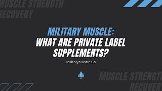 Private Label Supplements