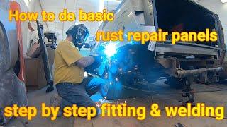 How to do weld in repair panels