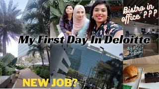 First Day at Deloitte: Office Vlog | My 1st day experience | Work From Office | New Beginning