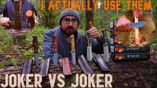 Joker Knives | Nomad vs Nessmuk vs Ember vs Nordico vs Campero | FIELD TEST, COMPARISION, REVIEW