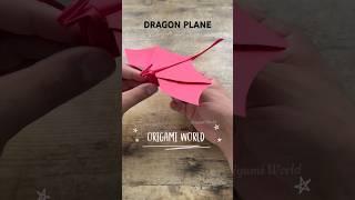 DIY ORIGAMI FLYING DRAGON PLANE | DRAGON PAPER PLANE FLIES FAR INSTRUCTIONS | ORIGAMI DRAGON PLANE