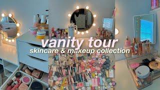 VANITY TOUR | updated makeup collection, makeup storage