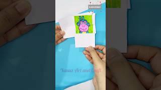 Cute gift idea|diy paper crafts|double face change card craft #shorts #shortsfeed #shortsvideo #diy