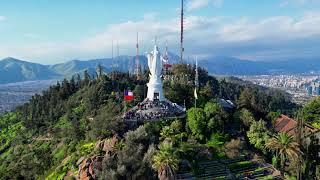 San Cristobal Hill - Santiago de Chile 4K / Cerro San Cristóbal /