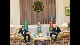 President Ilham Aliyev and President Gurbanguly Berdimuhamedov held one on one meeting