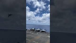 Epic #Supersonic #FlyBy from the USS Eisenhower #AircraftCarrier! ️ #SonicBoom 