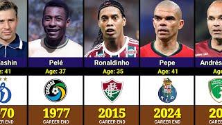 Bye Bye - Best Footballers Retired in Every Year 1947-2024 