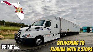 Delivering To Florida With 2 Stops   ️| Prime INC.