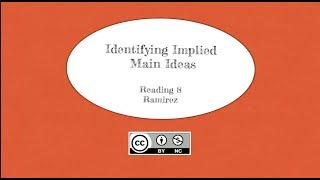 Identifying Implied Main Ideas