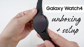 Samsung Galaxy Watch 4 Unboxing and Setup (44mm Black)