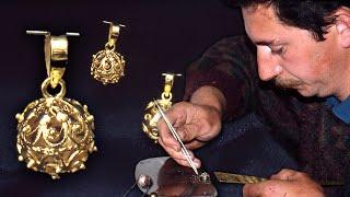 JOYAS DE ORO artesanales por dos expertos ORIVES. Fundición, estirado y diseño de una LÁMINA DE ORO