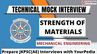 SOM Actual Interview Question asked in JKPSC (AE) interviews | ME | Prepare Interview with YourPedia