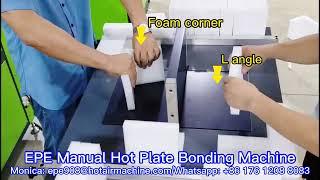 EPE Foam Manual Hot Plate Bonding Machine | PE Foam Manual Laminator