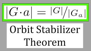 Proof & Example: Orbit-Stabilizer Theorem - Group Theory