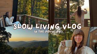 Slow Living in the Mountains | Simple Life, Cozy Cabin Stay, Cozy Vlog, Countryside Vlog