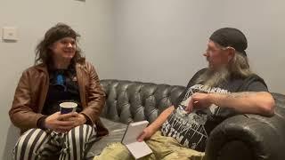 Jim Beerman talks with a member of Tragedy for TotalRock