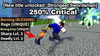 I Became The Strongest Swordsman In Roblox Blox Fruits...