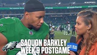 Saquon Barkley pumped for his performance, describes well-rounded talent on Eagles