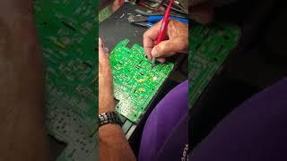 This is how we trace and find common points in a PCB circuit board - wait for the beep!