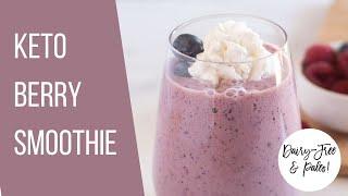 Keto Berry Smoothie - Paleo & Dairy-Free!