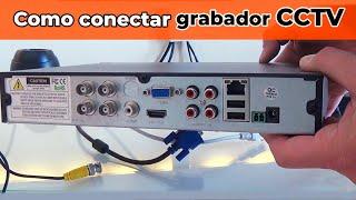 Como conectar grabador DVR sistemas de cámaras CCTV mediante cable