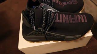 PHARRELL NMD HU TRAIL INFINITE SPECIES BLACK REVIEW AND ON FOOT