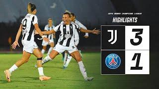 HIGHLIGHTS UWCL | JUVENTUS WOMEN 3-1 PSG | Round 2 - First Leg