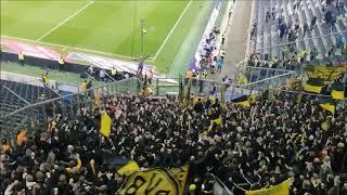 BVB Fans singen 1 FC Köln in Gladbach / Gladbach - BVB Dortmund (1:2) 07.03.2020