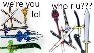 ALL Blox Fruits Swords meet their OLD Versions… (Meme)