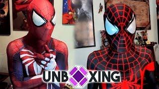 UNBOXING TRAJES DE SPIDERMAN MILES MORALES Y PS4 SUIT ZentaiZone.com | Emmanuel RamíreX