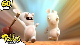 The Rabbids are racing | RABBIDS INVASION | 1H New compilation | Cartoon for kids