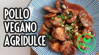 Pollo vegano agridulce | Sweet and sour vegan chicken