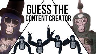 GUESS THE GORILLA TAG CONTENT CREATOR... (Gorilla Tag VR)