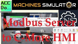 Machine Simulator Modbus Server to C-More HMI