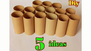 5 awesome ideas that you can do with tissue paper rolls! Great recycling idea