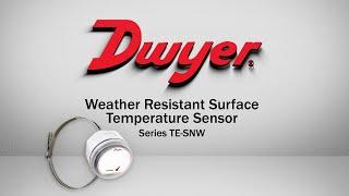 Weather Resistant Surface Temperature Sensor | Series TE-SNW