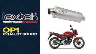 Lextek OP1 Exhaust Sound: Honda CBF125 (08-15)