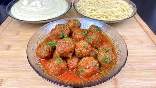 BOULETTE DE VIANDE HACHÉE À LA SAUCE TOMATE POUR ACCOMPAGNER TOUT VOS FÉCULENTS PÂTES, RIZ   