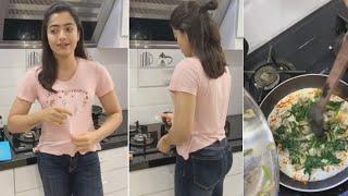 Rashmika Mandanna Making Omelette At Home | #RashmikaMandanna Cooking Time | Daily Culture