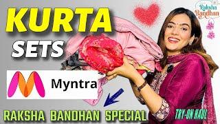 Festive wear *SUITS SETS* from Myntra |TRYON| Honest Review | 70%Off | Sale | RAKHI SPECIAL #myntra