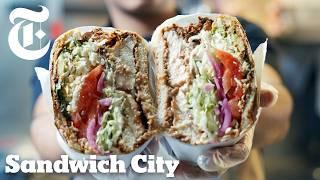 This 10-Layer Fried Chicken Sandwich Is an NYC Hidden Gem | Sandwich City | NYT Cooking