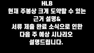 HLB  현재 주봉상 크게 도약할 수 있는 근거 설명& 서류 제출 완료 소식으로 인한 다음 주 예상 시나리오 설명드립니다.