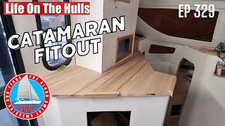 I MAY BE OUT OF MY DEPTH HERE ! -   Boat Carpentry on Catamaran Ep 329