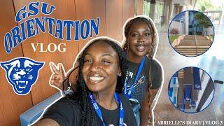 Come with me to my COLLEGE ORIENTATION! (GSU Edition) | vlog 2 | Abrielle 