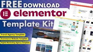 Create WordPress website using Elementor Template Kit for free