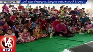 Free Music Classes for Poor Students | Music Director Swara Veena Paani | Hyderabad | V6 News