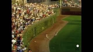 Eric Davis Slams into Wrigley Field Wall, Still makes the game saving catch (1987)