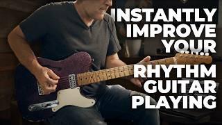 This Practice Routine Will Instantly Improve Your Rhythm Guitar Playing  | Free Drum Tracks Included