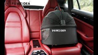 PAWZIDEA Pet Strollers 4 in 1, Cat/Dog Strollers Detachable Carrier Seatbelt Dog Booster Car Seat